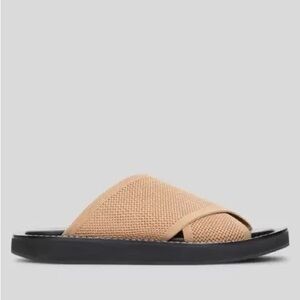 NEW Everlane The ReKnit City Flatform Sandal Womens 8.5 Caramel Black